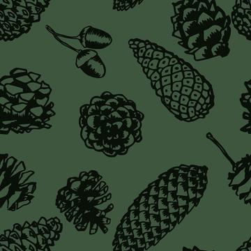 Pincones and Insects-12x12-300-Pinecones-G008