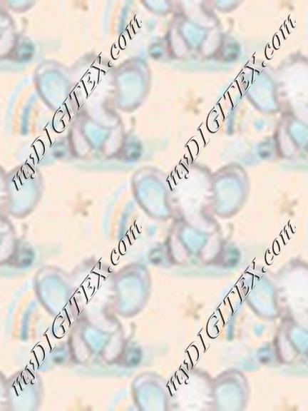 Baby Boy Elephant Orange