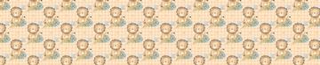 Baby Lion Orange Check
