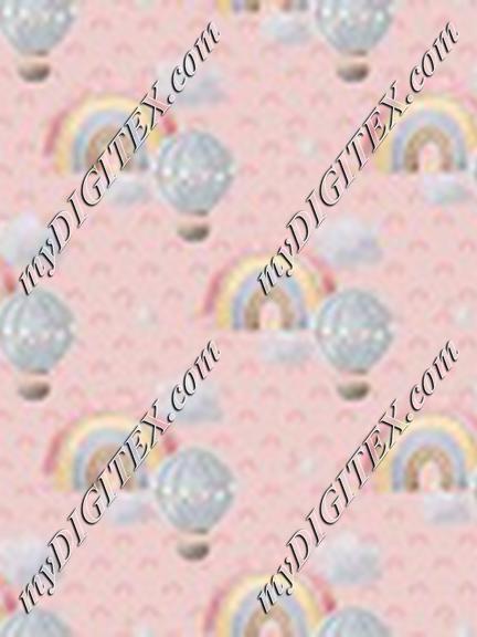 Baby Rainbow Balloon Ride Pink