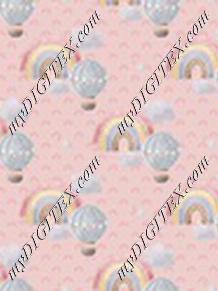 Baby Rainbow Balloon Ride Pink