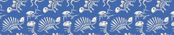 Dinosaur Bones Blue