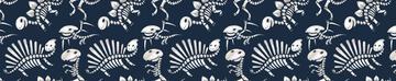Dinosaur Bones Dark Blue