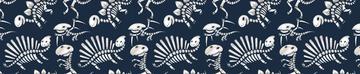 Dinosaur Bones Dark Blue