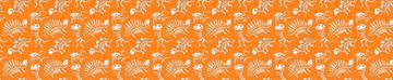 Dinosaur Bones Orange Small