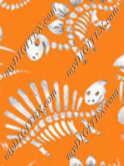 Dinosaur Bones Orange