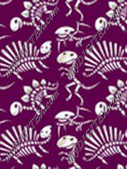 Dinosaur Bones Purple Small