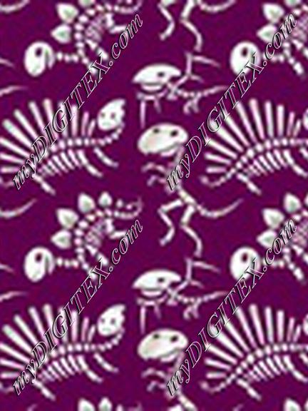 Dinosaur Bones Purple Small