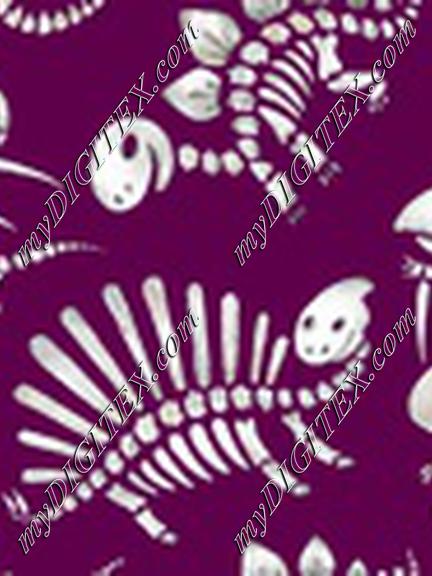 Dinosaur Bones Purple