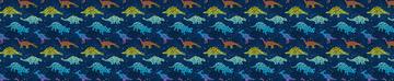 Dinosaur Rainbow Navy Small