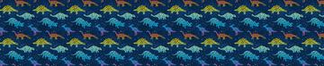 Dinosaur Rainbow Navy Small