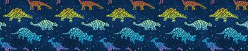 Dinosaur Rainbow Navy