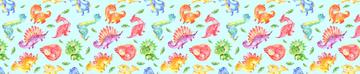 Friendly Dinosaurs Blue