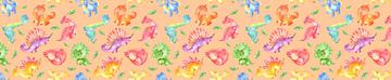 Friendly Dinosaurs Orange