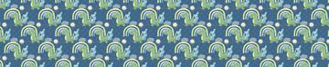 Green Baby Dino Blue