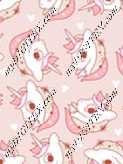 Unicorn Cartoon Pink