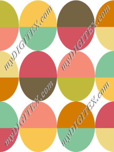 Oval Colorful Geometric