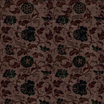 Vine Floral Burgandy Black Texture Overlay