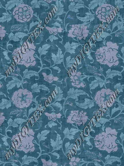 Vine Floral Pink Teal Texture Overlay