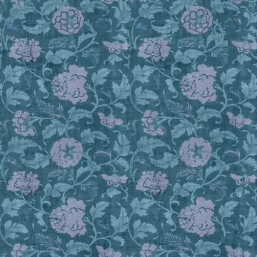 Vine Floral Pink Teal Texture Overlay