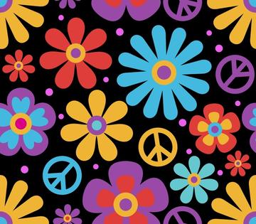 Hippie Love Funky Flowers