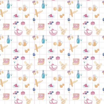 Cute pink picnic