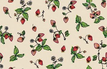 strawberry bunches in Watercolor cream