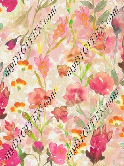 Climbing Medow flower in Watercolor - Flowers