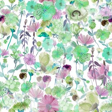 Watercolor Wildflowers Bees 3