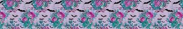 Floral Bats Halloween Purple