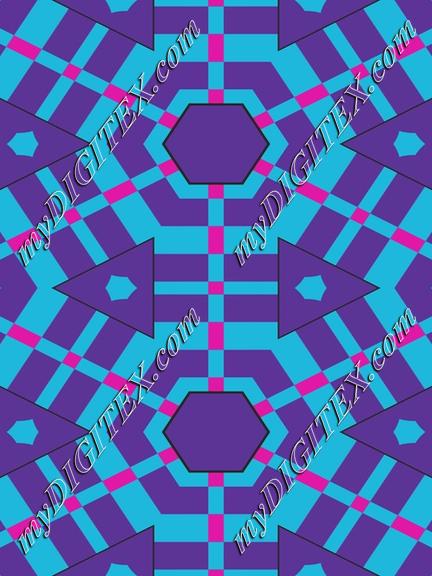 Hexagons and triangles pattern
