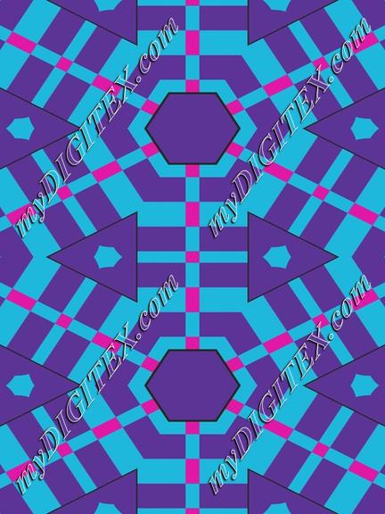 Hexagons and triangles pattern