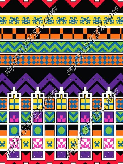 Colorful shapes rows dc