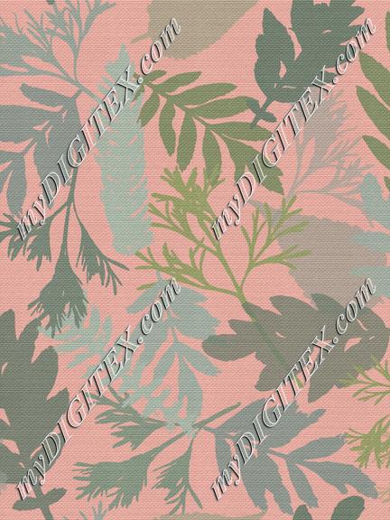 Leaf Collection Peach Background Texture