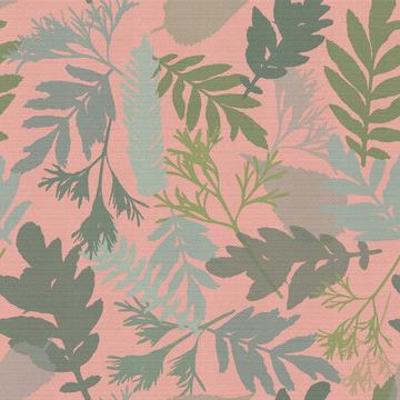 Leaf Collection Peach Background Texture