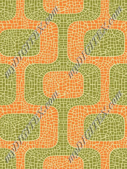 Avocado Shag Midcentury Mosaic