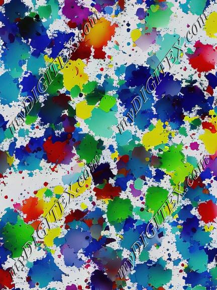 Colorful watercolors splashes