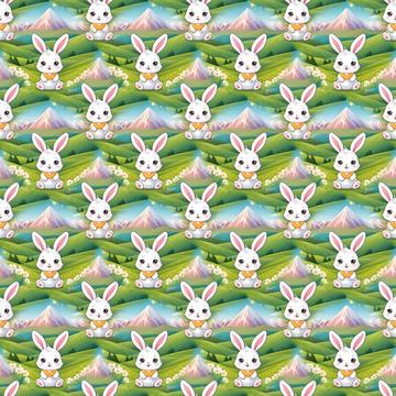 Cute white bunny clipart