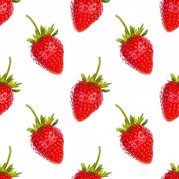 Strawberries on a white background