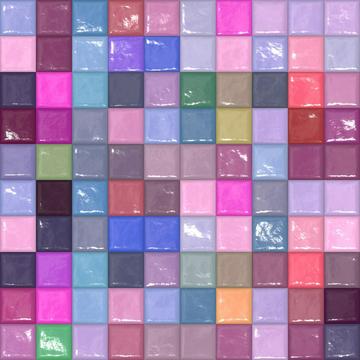 Pastel 3d tiles pattern