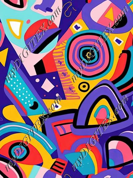 Colorful shapes background