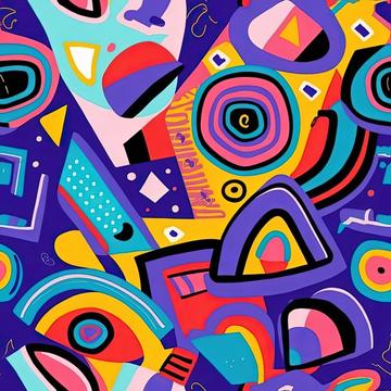 Colorful shapes background