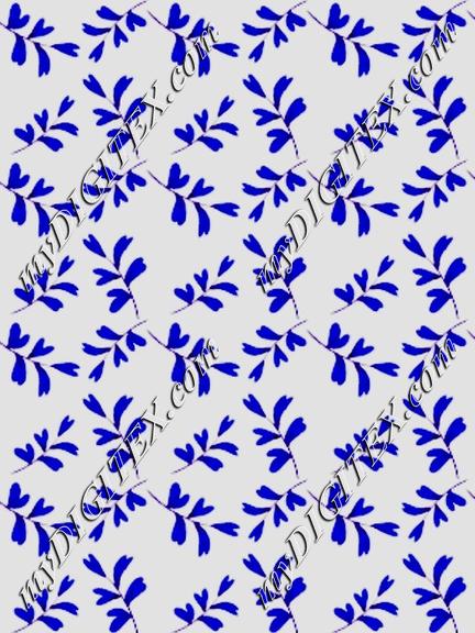 blue flower pattern