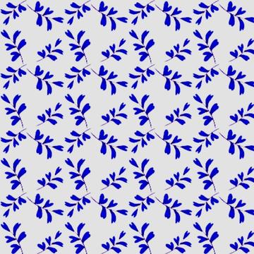 blue flower pattern