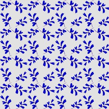 blue flower pattern