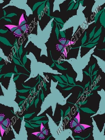 SB161705  Hummingbirds Ikat