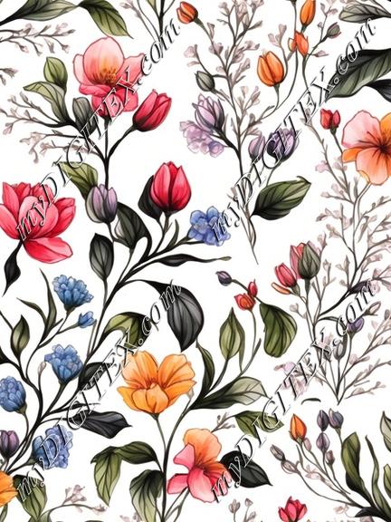 Watercolor florals 1