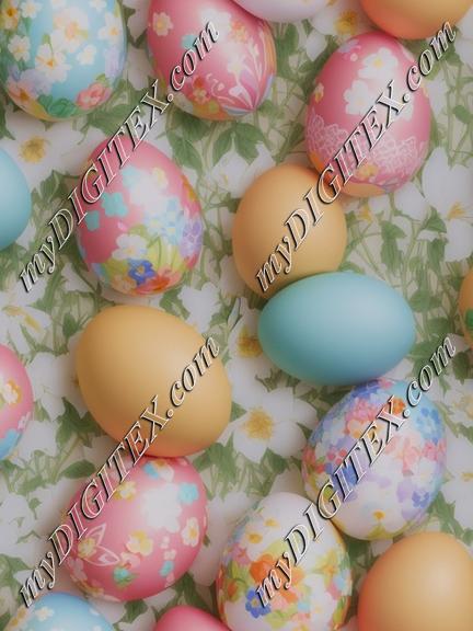 Easter Eggs with flowers