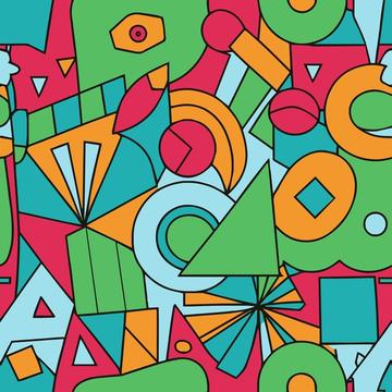 Colorful geometric shapes