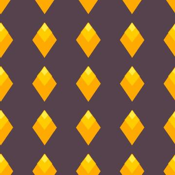Gold glowing diamonds